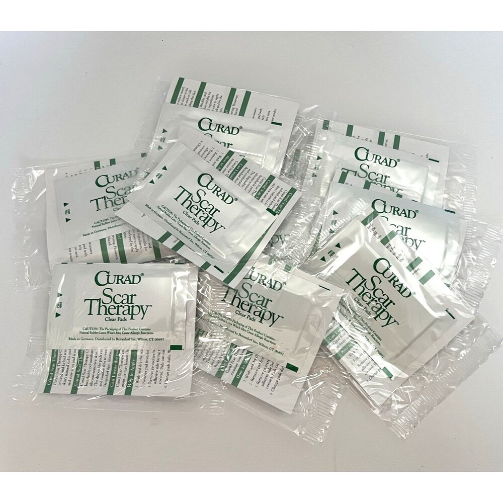Curad Scar Therapy Individual Pads 10 Count Samplers Rubber Latex